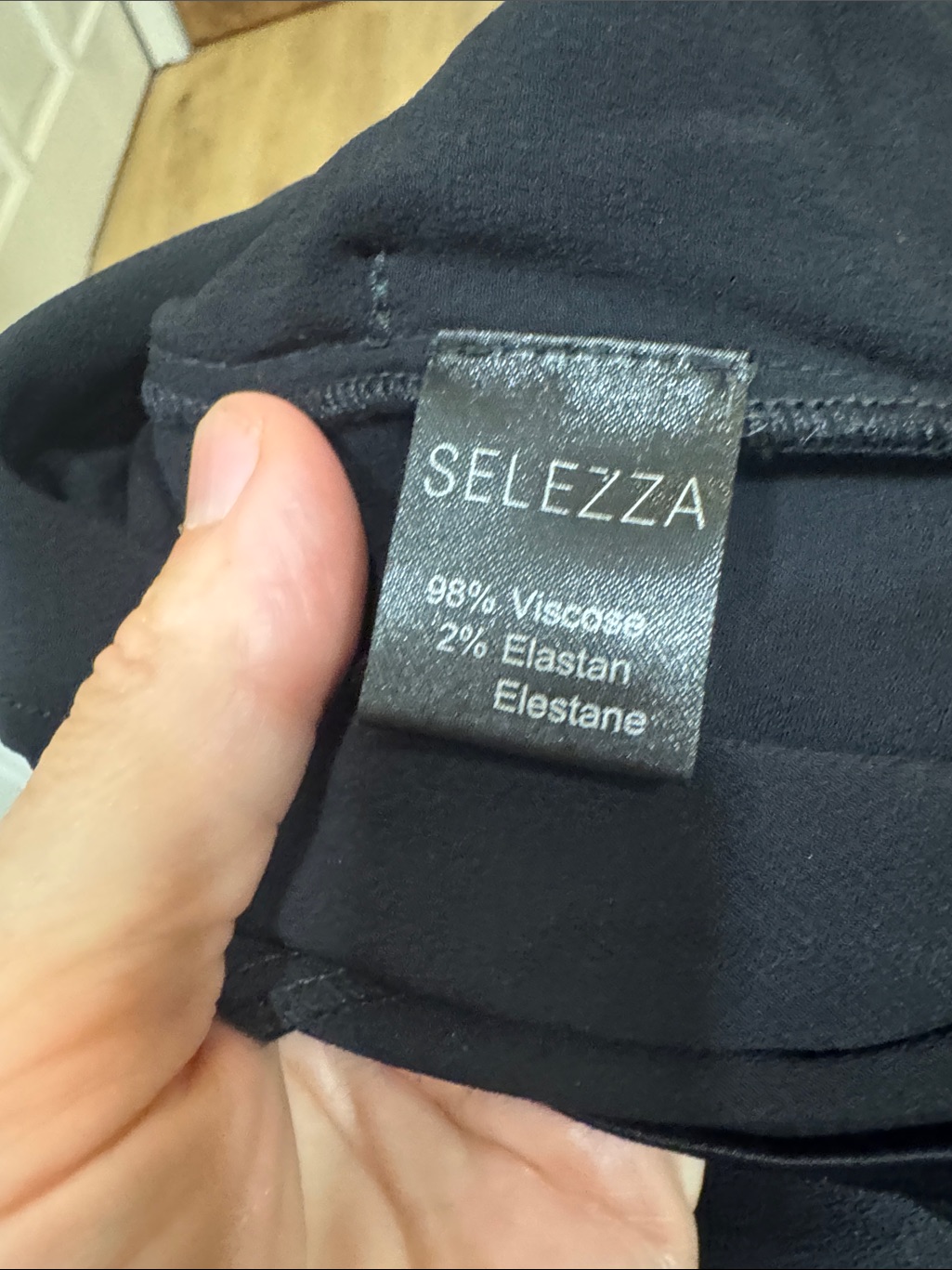 Selezza Of London Wide-Leg Satin Pants - Black — image 7 of 7